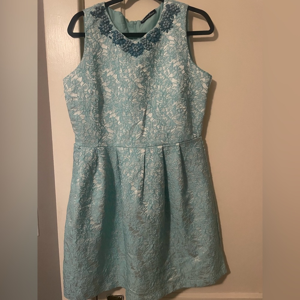 Jeweled collar dress, size 12/ large